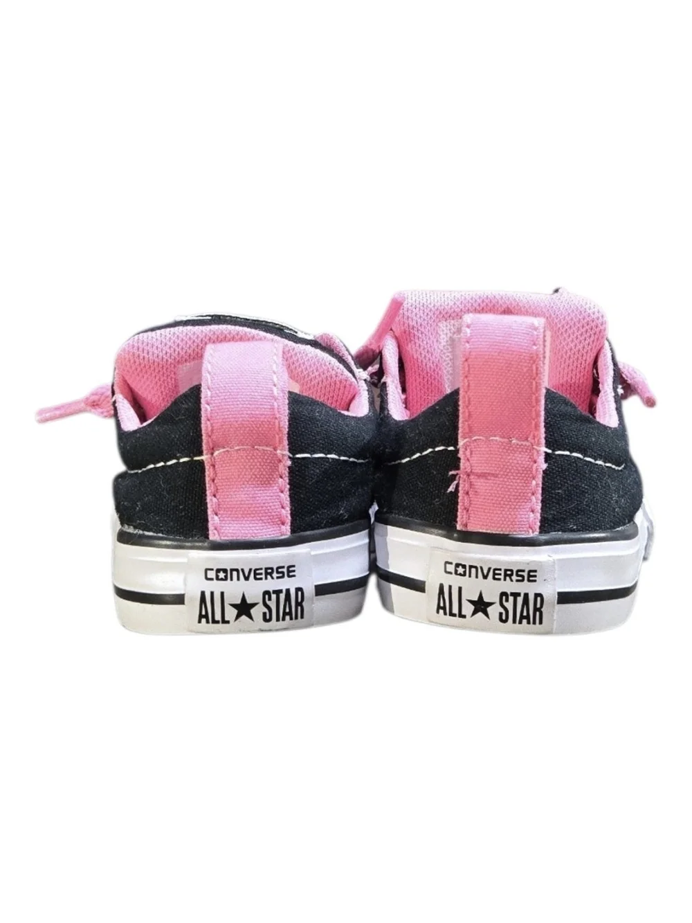 Converse Chuck Taylor All Star Infant Slip-On Sneakers Black Pink Size 5